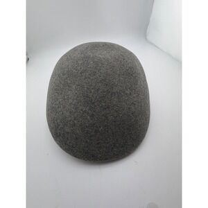 Hats in the Belfry Mens Gray 100% Wool Flat Cap Ivy Driving Hat Large USA Made